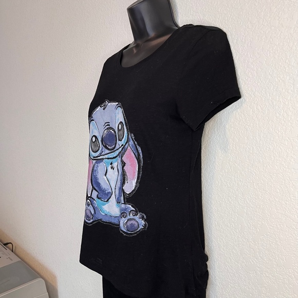 Black Lilo and Stitch Disney Tee Shirt - Picture 6 of 9